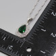  Water Drop Green Zircon White Zircon Jewelry Sets 925 Silver Earrings Ring Necklace Pendant For Women JS235