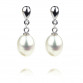 100% genuine freshwater pearl earrings 100% 925 sterling silver earrings for women earring fashion earrings  with gift