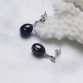 100% genuine freshwater pearl earrings 100% 925 sterling silver earrings for women earring fashion earrings  with gift