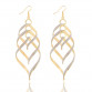 17KM New Brand Design Fashion Elegant Classic Punk Gold Color Spiral Pendant Drop Earrings Jewelry For Women Wholesale 