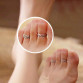 1pcs Wholesale Ring Sets Mix Celebrity Fashion Simple Retro Carved Flower Adjustable Toe/Foot Ring Finger Ring Women Jewelry