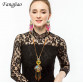 2017 Autumn New Design Long Chain Bead Tassel Vintage Tibetan Style Pendant Necklace Jewelry For Women On Party