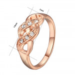 2017 Double 8 Designed Cross Cubic Zirconia Rings Fatpig Infinity  Spacial Wedding/Engagement Ring Jewelry For Women Gift