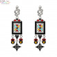 2017 JUJIA 2 color design Trend fashion women Ethnic statement Earrings for women jewelry Factory Price