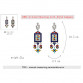 2017 JUJIA 2 color design Trend fashion women Ethnic statement Earrings for women jewelry Factory Price