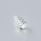 2017 NEW 925 Sterling Silver Ring For Women Simple Vintage Hollow Big Joint Ring Original Design Flower Jewelry Accessories J786