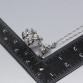 2017 New Black  Cubic Zirconia 4PCS Jewelry Set 925 Sterling Silver Earrings Ring Necklace Pendant Bracelet Free Shipping Z12