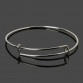 2017 New Design 6.5cm 10pcs/bag Gold Silver Plated Charming Adjustable Women Lady Wire Bracelet For Charms Bracelet Gifts