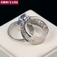 2017 New Design Colorful Oval Rainbow Stone Silver Color Fashion Jewelry Ring For Women Party Wholesale Top Quality DD046