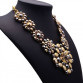 2017 New Design XG081 Long Vintage Statement Necklaces & Pendants Gold Crystal Flower Necklace For Women Gothic Collares Mujer