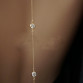 2017 New Women Design Crystal Backdrop Necklace Gold Color Back Body Chain Jewelry Wedding Backless Dress Accessories