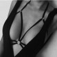 2017 Septum Ear Plugs Sexy Women Velvet Chain Choker Body Jewelry Harness Beach Bralette Top Summer Open Cage Bra Bandage Nylon 