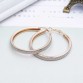 2017 The new Korean version of the trend of European and American big rock and roll exaggerated scrub ring earrings jewelry 