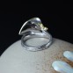 2017 Women Ring 100% Real 925 sterling silver DIY Original Design Mood Stone Lotus Adjustable Ring Gift Women fine jewelry MR17