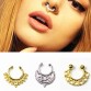 2017 new Fake septum Piercing nose ring Hoop nose For Women faux clip Rings clicker non Body Jewelry e03
