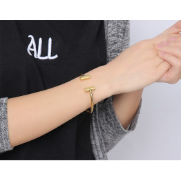 2017 new market opening gold color bracelet stainless steel jewelry Korea female small jewelry B-085