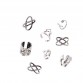 8 Pcs/Lot Fashion Geometric Metallic Midi Ring Sets New 2017 Vintage Knuckle Rings for Women Anillos Mujer Jewellery JJAL R191