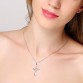 925 Sterling Silver Heart Cross Pendant Necklace Women's Jewelry Rolo Chain