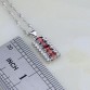 925 Sterling Silver Jewelry Red Garnet White Cubic Zirconia Jewelry Sets For Women Stud Wedding Earring/Pendant/Necklace/Ring