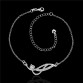 A036 beautiful design silver anklets charm with AAA grade zircon fashion classic jewelry wedding gift for woman