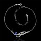 A036 beautiful design silver anklets charm with AAA grade zircon fashion classic jewelry wedding gift for woman