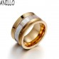 ANILLO Brand  Women  Stainless Steel Ring Fashion  Shell Geometric Boundary Shape For Women Ring Wedding Jewelry