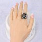 Amazing Design Antique Silver Plated Colorful Oval Resin Personality Statement Classic Vintage Rings 2017 New Arrivals
