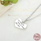 BAMOER 925 Sterling Silver Engrave Lucky To have A Mom Like You Baby Feet Pendant Necklaces Fine Jewelry Mother Gift SCN067