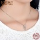 BAMOER High Quality Smooth 925 Sterling Silver Lovely Cat Long Tail Necklaces & Pendants S925 Fine Jewelry SCN032