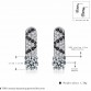[BLACK AWN] Genuine 925 Sterling Silver Fine Jewelry Eyes Black&White Stone Engagement Stud Earrings for Women T122