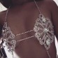 Best lady 2017 Fashion Statement Jewelry Flowers Sexy Body Necklace Chain Bra Necklace Summer Boho Luxury Brassiere Women 5241