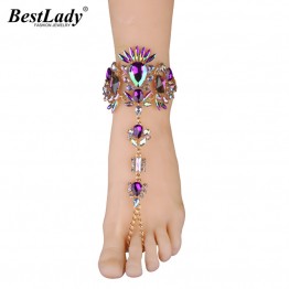 Best lady 2017 New Design Fashion Jewelry Summer Sexy Boho Anklets Bracelets For Women Hot Sale Foot Chain Multi Color Anklets