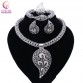Bridal Gift Nigerian Wedding African Beads Jewelry Set Fashion Dubai Gold  Crystal Jewelry Set Costume Design