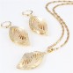CWEEL Dubai African Beads Jewelry Sets For Women Pendant Necklace Earrings Indian Jewelry Gold Color Wedding Bridal Accessories