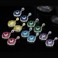 CWWZircons Cubic Zirconia Indian Silver 925 Jewelry Sets For Women MultiColored Big CZ Ring Necklace And Earring Ladies T261