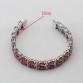 Charms 925 Sterling Silver Jewelry Sets Imitated Red Garnet For Women Necklace Pendant Hoop Earrings Rings Bracelet