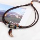 Charms Men Women Jewelry Leather Choker Necklaces Handmade Tee Beads Maxi Necklace Neckless Collares Mujer online shopping india