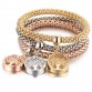 DIEZI Vintage Designer Rhinestones Gold color Tree of Life Charm Bracelets Popcorn Chain Jewelry For Women 2017 New Fashion