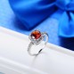 DROLE 2017 New Fashion Design Gold Color Big Zircon CZ Zirconia Stone Rings For Women Engagement Jewelry Gift