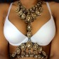 Dvacaman Brand 2017 Boho Style Beach Sexy Bikini Body Jewelry Women Wedding Statement Crystal Rhinestone  Pendant Necklace W88