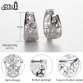 Effie Queen 2017 Spring New Hollow Flower Design Silver Color Women Earrings  Fashion Style Stud Earrings DE28