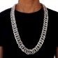 Exaggerated Extra-coarse Aluminum Long Chains Gold Silver Wide Necklace Hip Hop Bling Jewelry Hipster Men Women Joyas Tide Brand