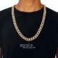 Extra-coarse Golden Miami Cuban Link Iced Out Fully Diamante Bling CZ Necklaces Hip Hop Cool Jewelry Hipster Men Chain Necklace