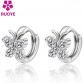 Fashion 925 Sterling Silver Luxury Crystal Stud Earrings Butterfly Design Earring For Women Girl Ear Jewelry Gift