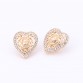 Fashion African Wedding Bridal Costume Jewelry Sets Dubai Indian Gold Color Heart Shaped Necklace Earrings Ring Sets For Women