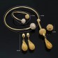 Fashion Dubai  Gold-color Jewelry Sets Costume Big Design  Nigerian For Wedding African Beads Jewelry Sets
