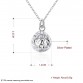 Fashion Hollow Ball Bridal Jewelry Sets 925 Stamped Silver Pendant Necklace+Dangle Earrings for Women Wedding Bridal Jewelry