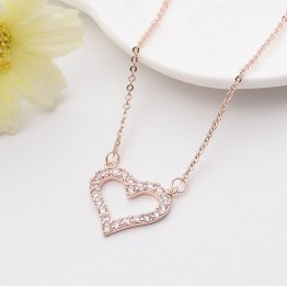 Fashion Jewellery Heart Pendant Necklaces Maxi Statement Necklace 2017 New Jewelry Custom Design