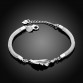 Feather Bracelets & Bangle women jewelry 2017 European Popular Link Bracelet Personality Design Female Chain Bracelets for women