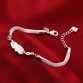 Feather Bracelets & Bangle women jewelry 2017 European Popular Link Bracelet Personality Design Female Chain Bracelets for women